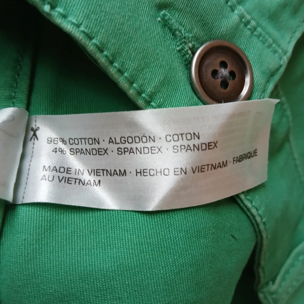 Supplies By Union Bay High-Waist Shorts Garden Green 96% Cotton $18 New - Picture 4 of 6